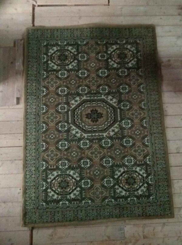 Grand tapis tons vert