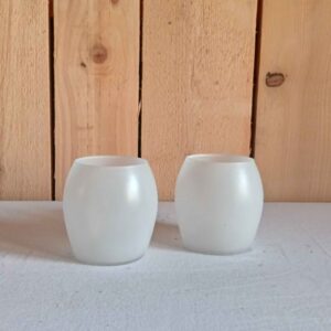 Vases en verre poli