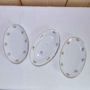 Raviers en porcelaine à fleur