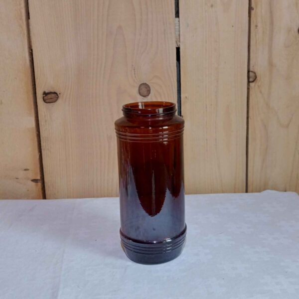 Bocal verre orangée
