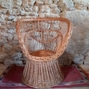 Fauteuil en osier