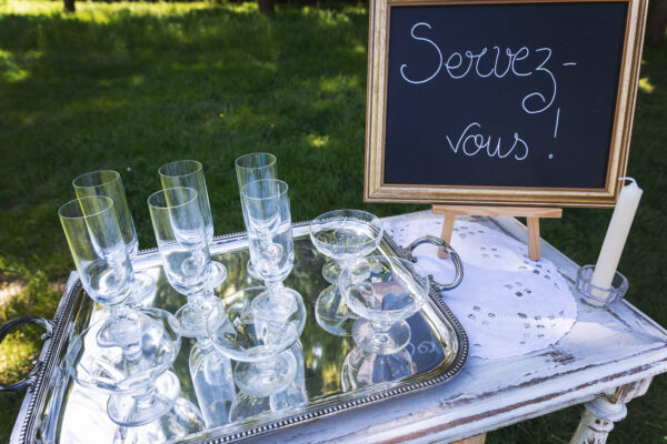 Verres à champagne