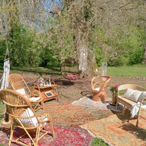 Fauteuil en osier
