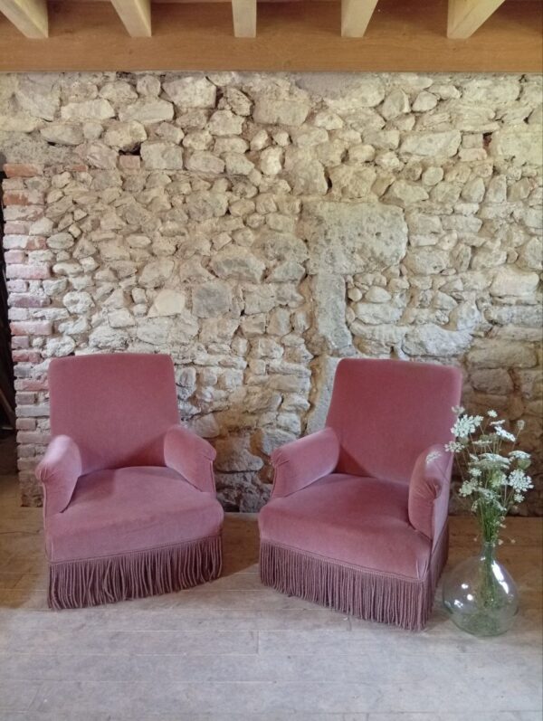 Salon en velour "vieux rose" – Image 2