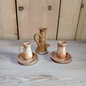 Bougeoirs haut en grès