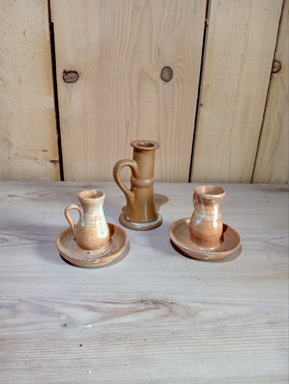 Bougeoirs haut en grès – Image 2