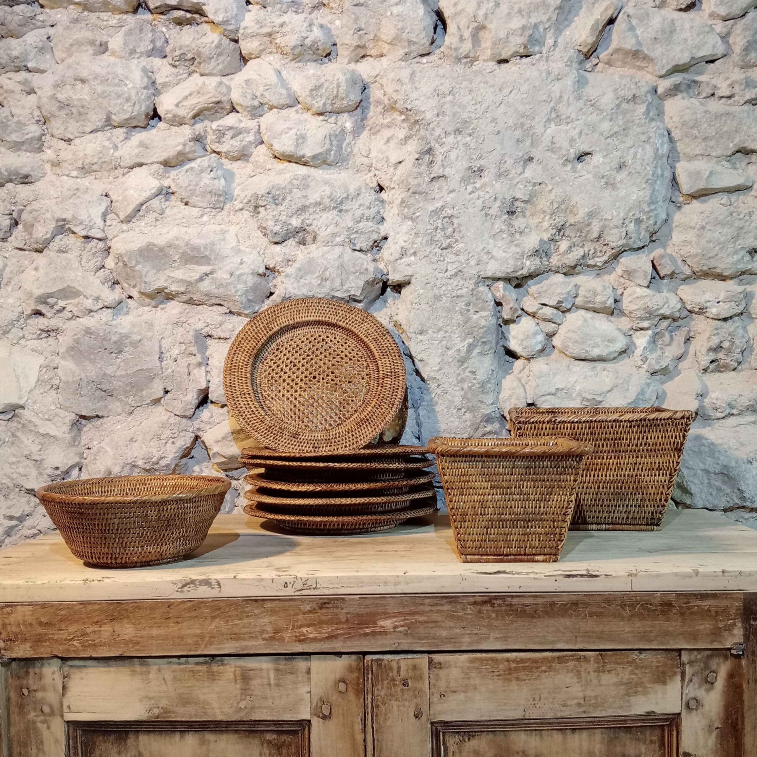 Décor de table osier