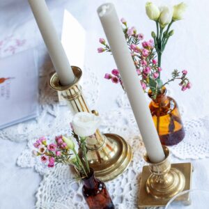 Bougeoirs bas doré