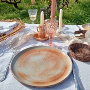 Assiettes en grès