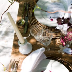 Bougeoir en porcelaine