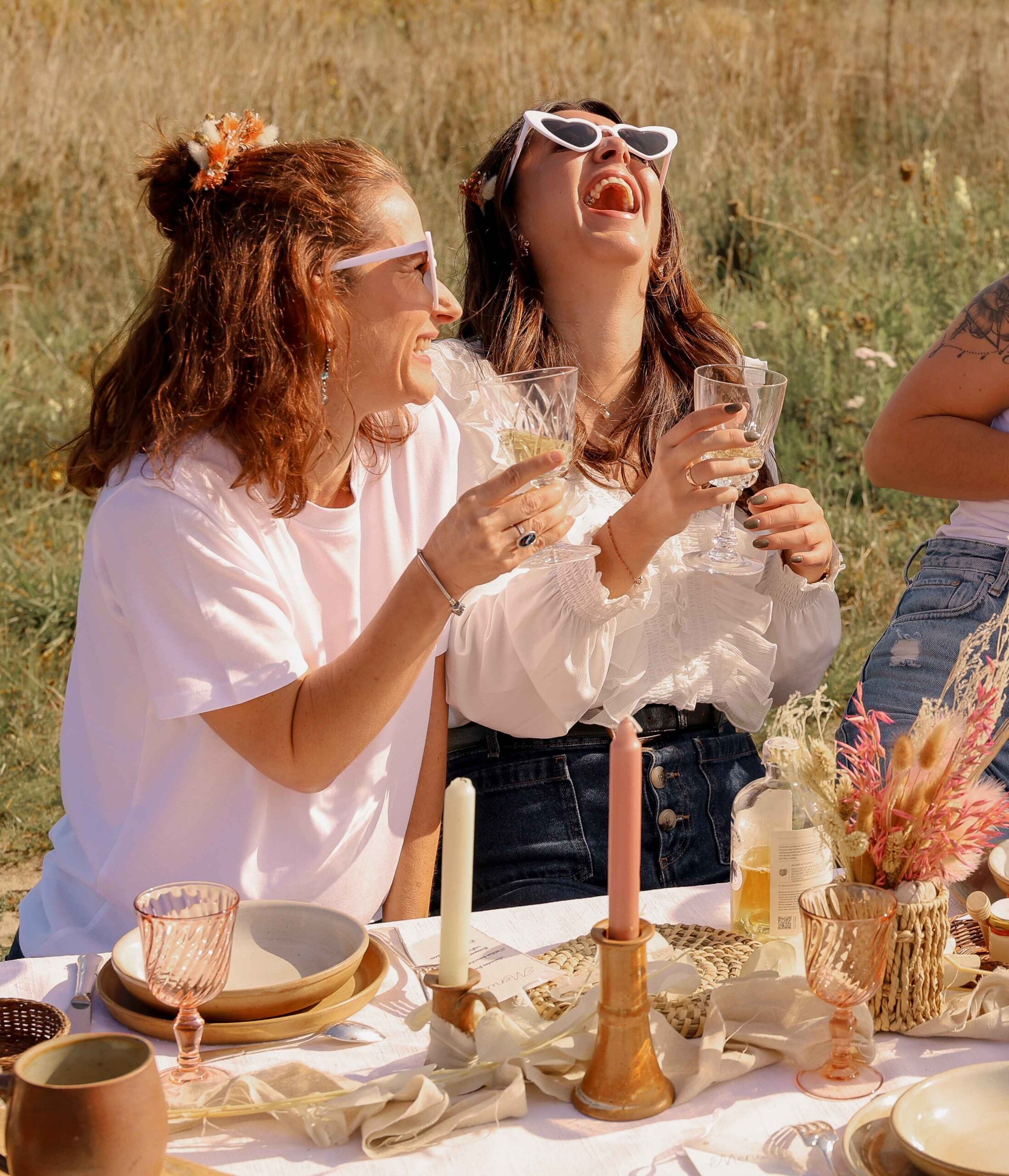 Bougeoirs haut en grès