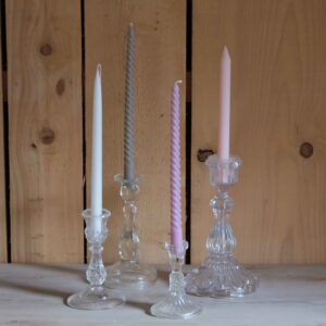 Bougeoirs haut verre & cristal