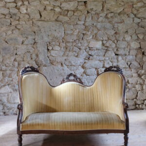 Banquette Louis Philippe jaune