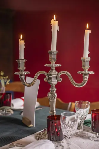 Chandelier argenté – Image 2