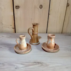 Bougeoirs haut en grès