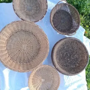 Panière ronde en osier grand format