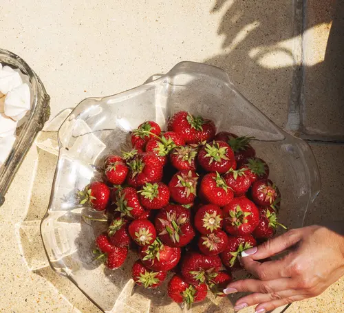 Plat en verre ou cristal