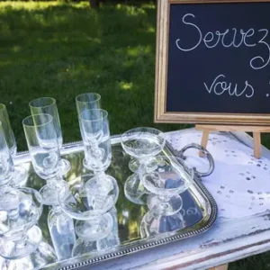 Verres à champagne