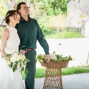 Objet décoration en osier