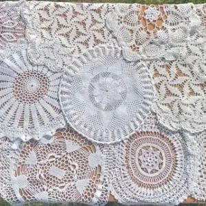 Napperons blancs >30 cm