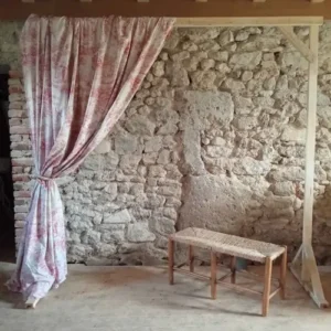 Rideau toile de Jouy