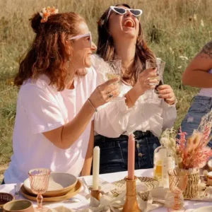 Bougeoirs haut en grès