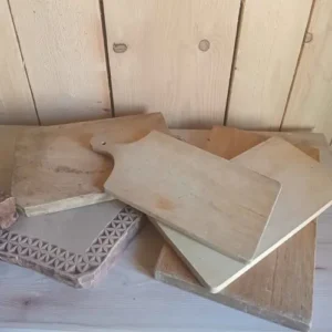 Planches en bois rectangulaires