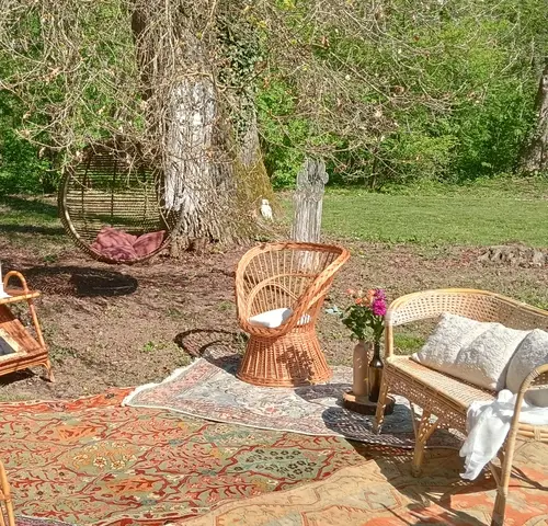Fauteuil en osier