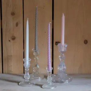 Bougeoirs haut verre & cristal