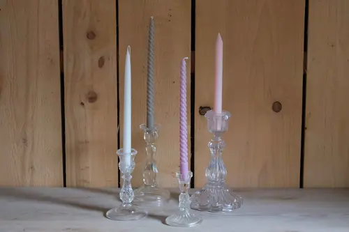 Bougeoirs haut verre & cristal