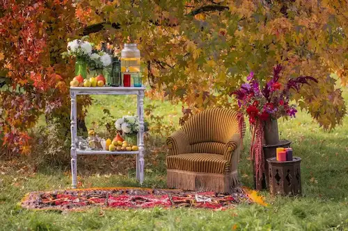 Location de mobilier et décoration d'automne